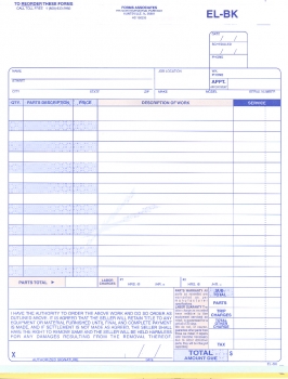 Electrical Booked Repair Form