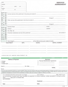 Service Agreement -Heating & A/C